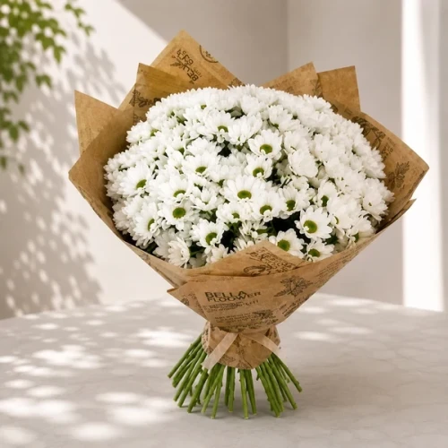 White Chrysanthemum Bouquet